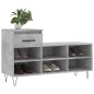 vidaXL Scarpiera Grigio Cemento 102x36x60 cm in Legno Multistrato vidaXL Scarpiera Grigio Cemento 102x36x60 cm in Legno Multistrato