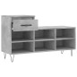 vidaXL Scarpiera Grigio Cemento 102x36x60 cm in Legno Multistrato vidaXL Scarpiera Grigio Cemento 102x36x60 cm in Legno Multistrato