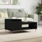 vidaXL Tavolino da Salotto Nero 100x50x45 cm in Legno Multistrato