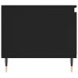 vidaXL Tavolino da Salotto Nero 100x50x45 cm in Legno Multistrato