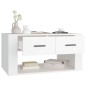 Tavolino da Salotto Bianco 80x50x40 cm in Legno Multistrato Tavolino da Salotto Bianco 80x50x40 cm in Legno Multistrato