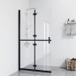 vidaXL Parete per Doccia Walk-in Pieghevole in Vetro ESG 80x190 cm vidaXL Parete per Doccia Walk-in Pieghevole in Vetro ESG 80x190 cm