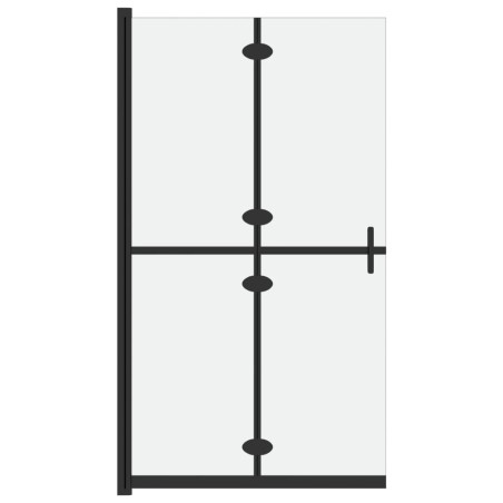 vidaXL Parete per Doccia Walk-in Pieghevole in Vetro ESG 100x190 cm