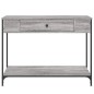 vidaXL Tavolino Consolle Grigio Sonoma 100x34,5x75cm Legno Multistrato vidaXL Tavolino Consolle Grigio Sonoma 100x34,5x75cm Legno Multistrato