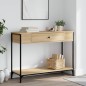 vidaXL Tavolino Consolle Rovere Sonoma 100x34,5x75cm Legno Multistrato