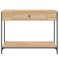 vidaXL Tavolino Consolle Rovere Sonoma 100x34,5x75cm Legno Multistrato