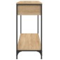 vidaXL Tavolino Consolle Rovere Sonoma 100x34,5x75cm Legno Multistrato