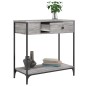 vidaXL Tavolino Consolle Grigio Sonoma 75x34,5x75cm Legno Multistrato vidaXL Tavolino Consolle Grigio Sonoma 75x34,5x75cm Legno Multistrato