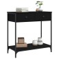 vidaXL Tavolino Consolle Nero 75x34,5x75 cm in Legno Multistrato vidaXL Tavolino Consolle Nero 75x34,5x75 cm in Legno Multistrato