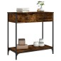 vidaXL Tavolino Consolle Rovere Fumo 75x34,5x75cm Legno Multistrato vidaXL Tavolino Consolle Rovere Fumo 75x34,5x75cm Legno Multistrato