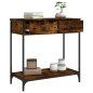 vidaXL Tavolino Consolle Rovere Fumo 75x34,5x75cm Legno Multistrato vidaXL Tavolino Consolle Rovere Fumo 75x34,5x75cm Legno Multistrato