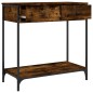 vidaXL Tavolino Consolle Rovere Fumo 75x34,5x75cm Legno Multistrato vidaXL Tavolino Consolle Rovere Fumo 75x34,5x75cm Legno Multistrato