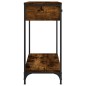 vidaXL Tavolino Consolle Rovere Fumo 75x34,5x75cm Legno Multistrato vidaXL Tavolino Consolle Rovere Fumo 75x34,5x75cm Legno Multistrato