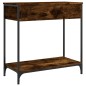 vidaXL Tavolino Consolle Rovere Fumo 75x34,5x75cm Legno Multistrato vidaXL Tavolino Consolle Rovere Fumo 75x34,5x75cm Legno Multistrato