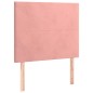 Testiera 2 pz Rosa 80x5x78/88 cm in Velluto Testiera 2 pz Rosa 80x5x78/88 cm in Velluto