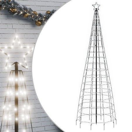 vidaXL Luce Albero di Natale con Picchetti 570LED Bianco Freddo 300cm
