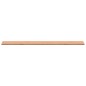 vidaXL Piano per Banco da Lavoro 220x55x2,5 cm Legno Massello Faggio
