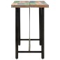 vidaXL Tavolino da Bar 150x70x107cm Legno Massello di Recupero e Ferro vidaXL Tavolino da Bar 150x70x107cm Legno Massello di Recupero e Ferro