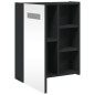 vidaXL Armadietto Bagno con Specchio e LED Nero 45x13x52 cm vidaXL Armadietto Bagno con Specchio e LED Nero 45x13x52 cm