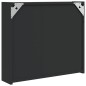 vidaXL Armadietto Bagno con Specchio e LED Nero 60x13x52 cm vidaXL Armadietto Bagno con Specchio e LED Nero 60x13x52 cm