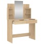 vidaXL Toeletta con Specchio Rovere Sonoma 96x39x142 cm vidaXL Toeletta con Specchio Rovere Sonoma 96x39x142 cm