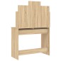 vidaXL Toeletta con Specchio Rovere Sonoma 96x39x142 cm vidaXL Toeletta con Specchio Rovere Sonoma 96x39x142 cm