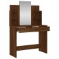 vidaXL Toeletta con Specchio Rovere Marrone 96x39x142 cm vidaXL Toeletta con Specchio Rovere Marrone 96x39x142 cm