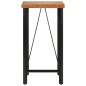 vidaXL Tavolino da Bar 55x55x107cm in Legno Massello di Acacia e Ferro vidaXL Tavolino da Bar 55x55x107cm in Legno Massello di Acacia e Ferro