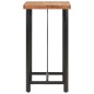 vidaXL Tavolino da Bar 55x55x107cm in Legno Massello di Acacia e Ferro vidaXL Tavolino da Bar 55x55x107cm in Legno Massello di Acacia e Ferro