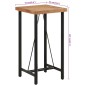 vidaXL Tavolino da Bar 55x55x107cm in Legno Massello di Acacia e Ferro vidaXL Tavolino da Bar 55x55x107cm in Legno Massello di Acacia e Ferro