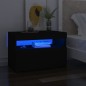 vidaXL Mobili Porta TV con Luci LED 2 pz Neri 60x35x40 cm vidaXL Mobili Porta TV con Luci LED 2 pz Neri 60x35x40 cm