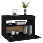 vidaXL Mobili Porta TV con Luci LED 2 pz Neri 60x35x40 cm vidaXL Mobili Porta TV con Luci LED 2 pz Neri 60x35x40 cm