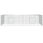 vidaXL Conigliera con 2 Pannelli 220x110x55 cm Ferro Zincato