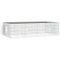 vidaXL Conigliera con 2 Pannelli 220x110x55 cm Ferro Zincato