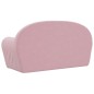 vidaXL Divano Letto per Bambini 2 Posti Rosa in Morbido Peluche vidaXL Divano Letto per Bambini 2 Posti Rosa in Morbido Peluche