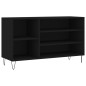 vidaXL Scarpiera Nera 102x36x60 cm in Legno Multistrato vidaXL Scarpiera Nera 102x36x60 cm in Legno Multistrato