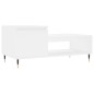 vidaXL Tavolino da Salotto Bianco 100x50x45 cm in Legno Multistrato