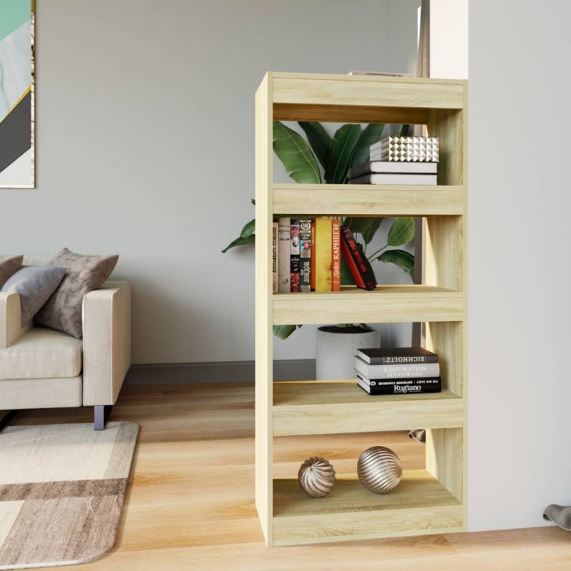 Libreria/Divisorio Rovere Sonoma 60x30x135 cm Legno Multistrato Libreria/Divisorio Rovere Sonoma 60x30x135 cm Legno Multistrato