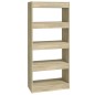 Libreria/Divisorio Rovere Sonoma 60x30x135 cm Legno Multistrato Libreria/Divisorio Rovere Sonoma 60x30x135 cm Legno Multistrato