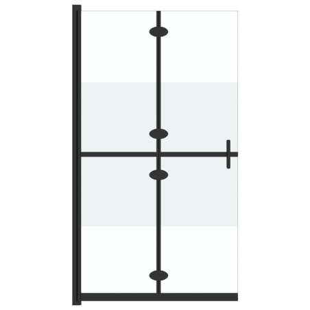 vidaXL Parete per Doccia Walk-in Pieghevole in Vetro ESG 100x190 cm