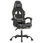 Sedia da Gaming Girevole Poggiapiedi Nero e Mimetico Similpelle Sedia da Gaming Girevole Poggiapiedi Nero e Mimetico Similpelle
