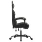Sedia da Gaming Girevole Poggiapiedi Nero e Mimetico Similpelle Sedia da Gaming Girevole Poggiapiedi Nero e Mimetico Similpelle
