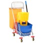 vidaXL Carrello Pulizie con Secchi e Strizzatoio PP e Tessuto Oxford vidaXL Carrello Pulizie con Secchi e Strizzatoio PP e Tessuto Oxford