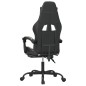Sedia da Gaming Girevole Poggiapiedi Nero e Mimetico Similpelle Sedia da Gaming Girevole Poggiapiedi Nero e Mimetico Similpelle