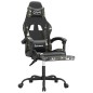 Sedia da Gaming Girevole Poggiapiedi Nero e Mimetico Similpelle Sedia da Gaming Girevole Poggiapiedi Nero e Mimetico Similpelle