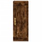 vidaXL Mobile a Parete Rovere Fumo 34,5x34x90 cm in Legno Multistrato vidaXL Mobile a Parete Rovere Fumo 34,5x34x90 cm in Legno Multistrato