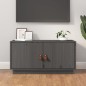 Mobile Porta TV Grigio 80x34x40 cm in Legno Massello di Pino Mobile Porta TV Grigio 80x34x40 cm in Legno Massello di Pino