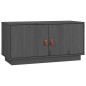 Mobile Porta TV Grigio 80x34x40 cm in Legno Massello di Pino Mobile Porta TV Grigio 80x34x40 cm in Legno Massello di Pino