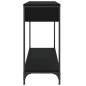 vidaXL Tavolino Consolle Nero 100x34,5x75 cm in Legno Multistrato vidaXL Tavolino Consolle Nero 100x34,5x75 cm in Legno Multistrato