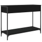 vidaXL Tavolino Consolle Nero 100x34,5x75 cm in Legno Multistrato vidaXL Tavolino Consolle Nero 100x34,5x75 cm in Legno Multistrato